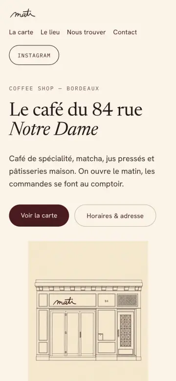 Site Mati sur mobile