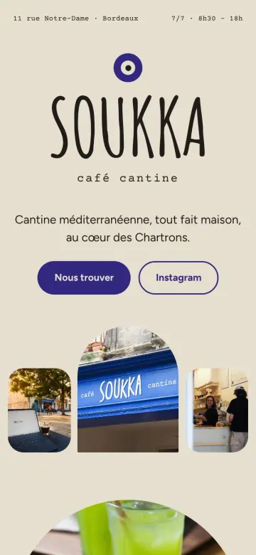 Site Soukka sur mobile